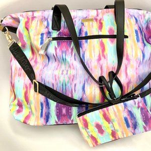 Betsey Johnson Overnighter & Wristlet - Tie Dye!